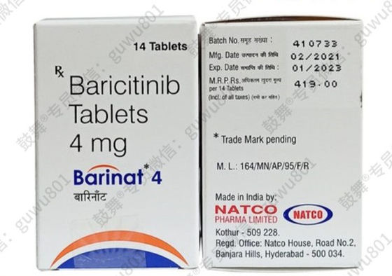 خرید Natco Baricitinib- Barinat 4mg*14 قرص آرتریت روماتوئید (RA) ، اسپوندیلیت آنکیلوسین (AS) ، پسوریازیس، درتیت آتوپک، مناسب برای مرحله درمان online manufacture