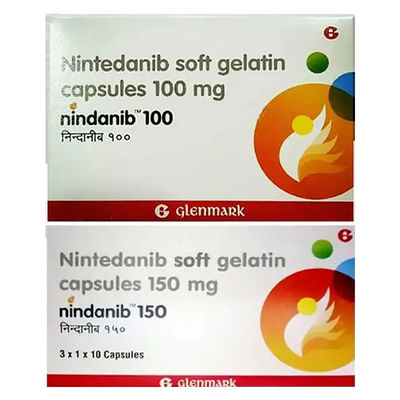 150mg نینتدانیب ندانیب 30 کپسول داروها برای سرطان ریه سلول کوچک