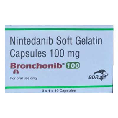 30 کپسول نینتندو برونشونیب 100mg قرص جدید برای سرطان ریه