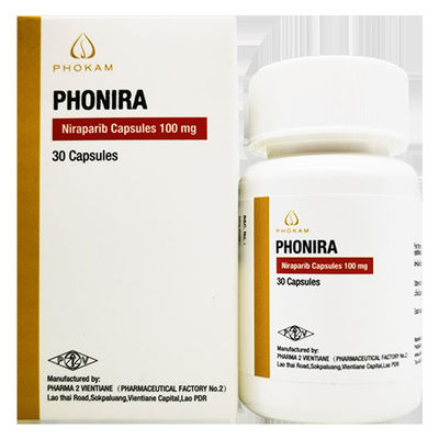 Tlph、Beacon、Everest、PHARMA 2 VIENTIANE Niraparib ZL-2306 PHONIRA 100mg*30 قرص سرطان تخمدان، سرطان لوله فالوپ، سرطان پریتونیا برای سرطان مرحله 1 2 3