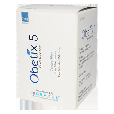 30 کپسول اسید اوبتیکول 5 میلی گرم Obetan Obeticholic Acid Tablet 5 میلی گرم