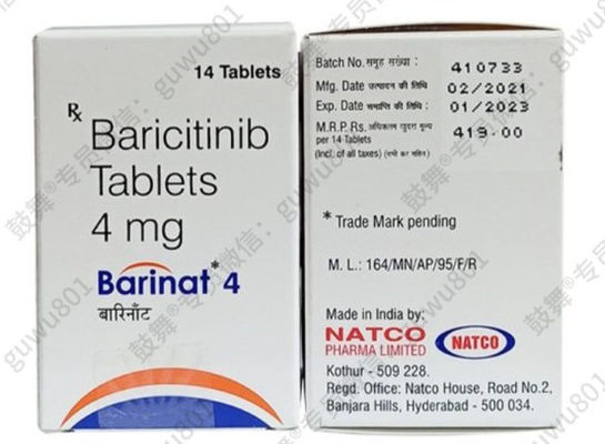 ناتکو باریسیتینیب - بارینات 4 میلی‌گرم * 14 قرص/بطری (جعبه) آرتریت روماتوئید (RA)، (AS)، پسوریازیس، درماتیت آتوپیک، لوپوس اریتماتوز سیستمیک، (UC)، آلوپسی آره‌آتا در طول دوره درمان