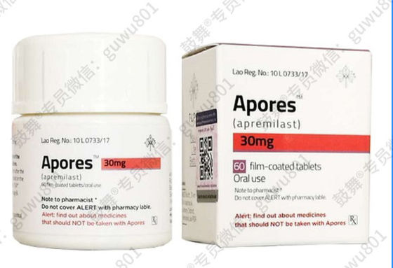 TlphApremilast_ Apores30mg*60 قرص/ بطری (جعبه) پسوریازیس، آرتریت پسوریاتیکدر طول درمان با این دارو قابل استفاده است